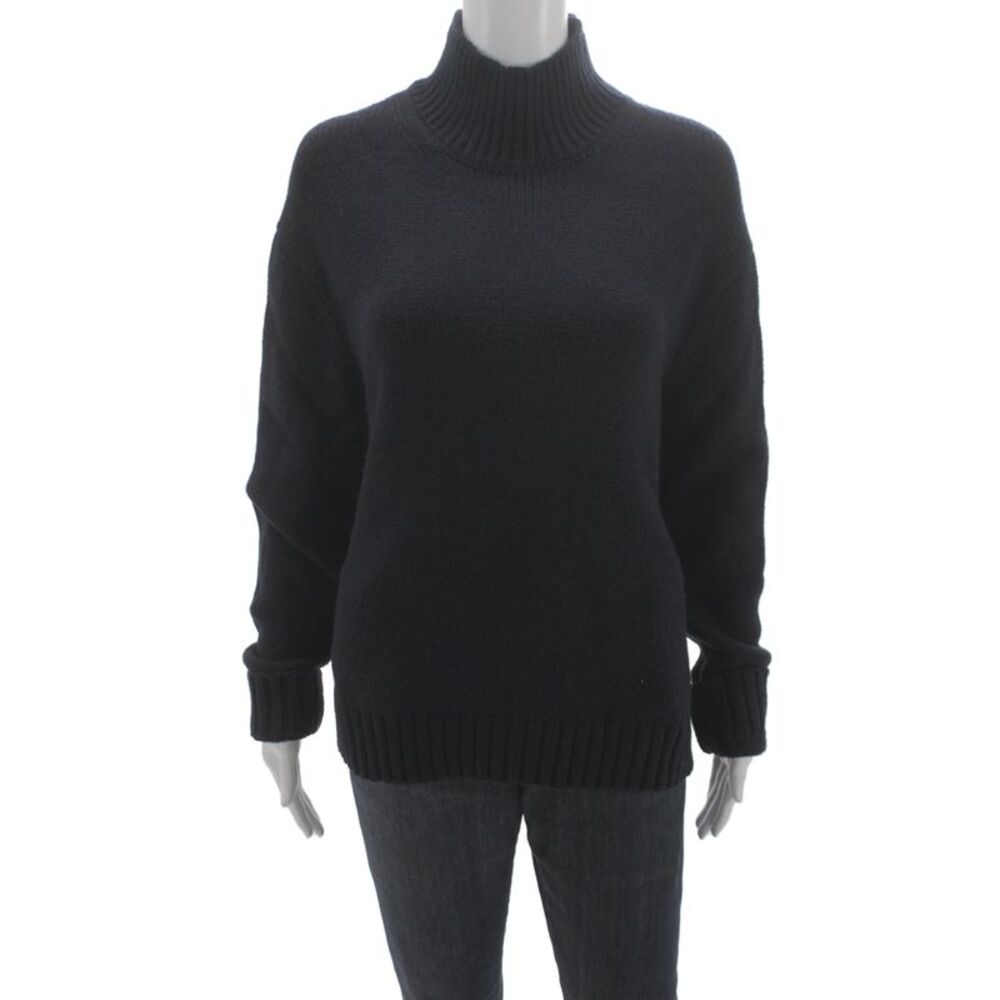 Zara Women Black Turtleneck Pullover Sweater Long Sleeve Size S